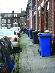 Wheelie bins used in Ipswich