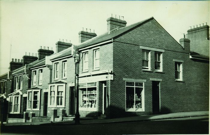 1176_1078.jpg Shop on corner of Clarence Road and Aldborough Road. The original caption states 12, 14, 16 Clarence Road and 1, Aldborough Road. 1948. War damage re