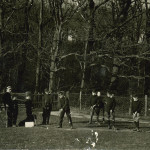 Summerfields - playing golf. 1910-12.