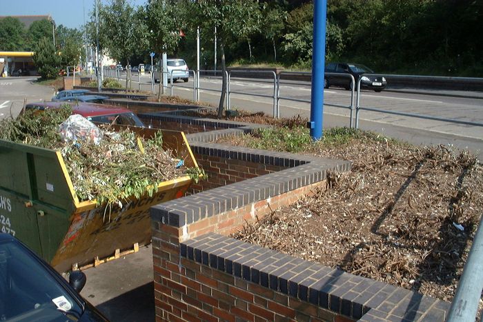 Lidl Store, Bohemia Road, flower beds Lidl Store, Bohemia Road, flower beds
