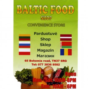 Baltic Food Shop, Bohemia Road