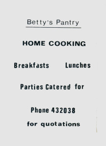 Betty's Pantry (advert June 1987)