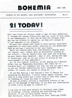 Bohemia 21 (June 1986)