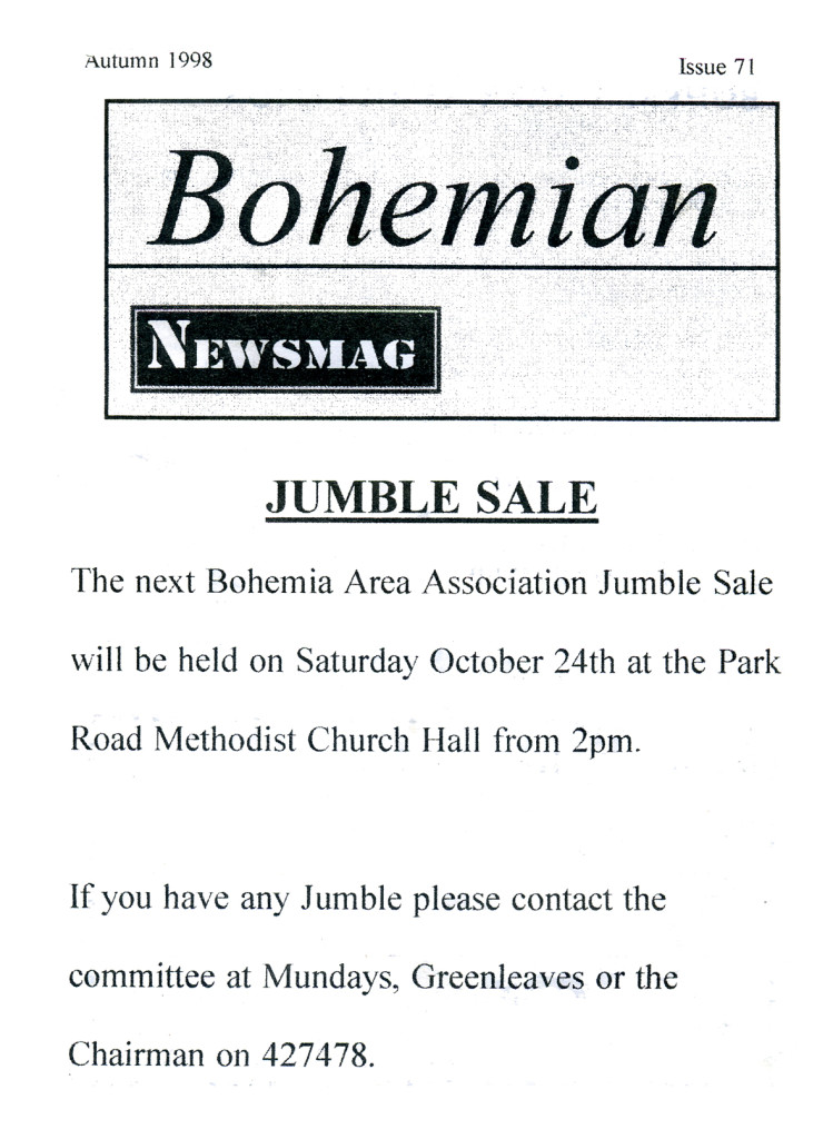 Bohemian Newsmag 71 (Autumn 1998)