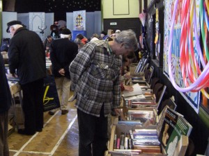 Brian Hughes browsing at Bohemia Book Fayre 2011 