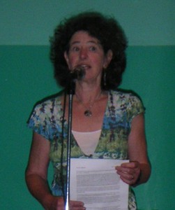Carolyn Markson of St Leonards Writers, 2011