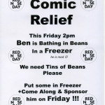 Ben in Beans Comic Relief poster 15 March 2013