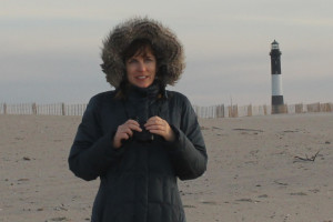 Diane Haberstroh at Fire Island Beach, Long Island, New York, Dec 2013.