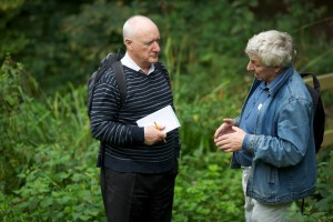 John Humphries (left) and  BWGA chairman Bob Hart 