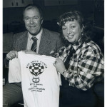 June & Ron Hudson and T-shirt