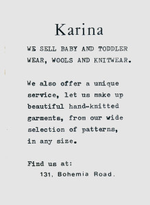 Karina (advert June 1987)