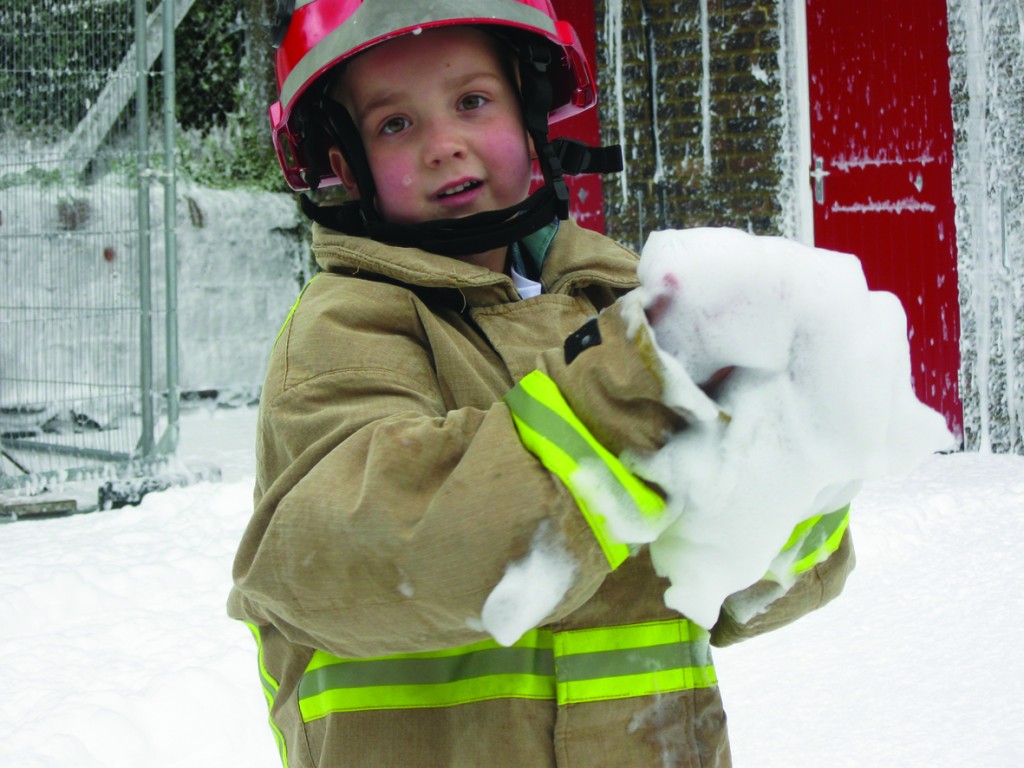 Kieren Browning at Bohemia Fire Station