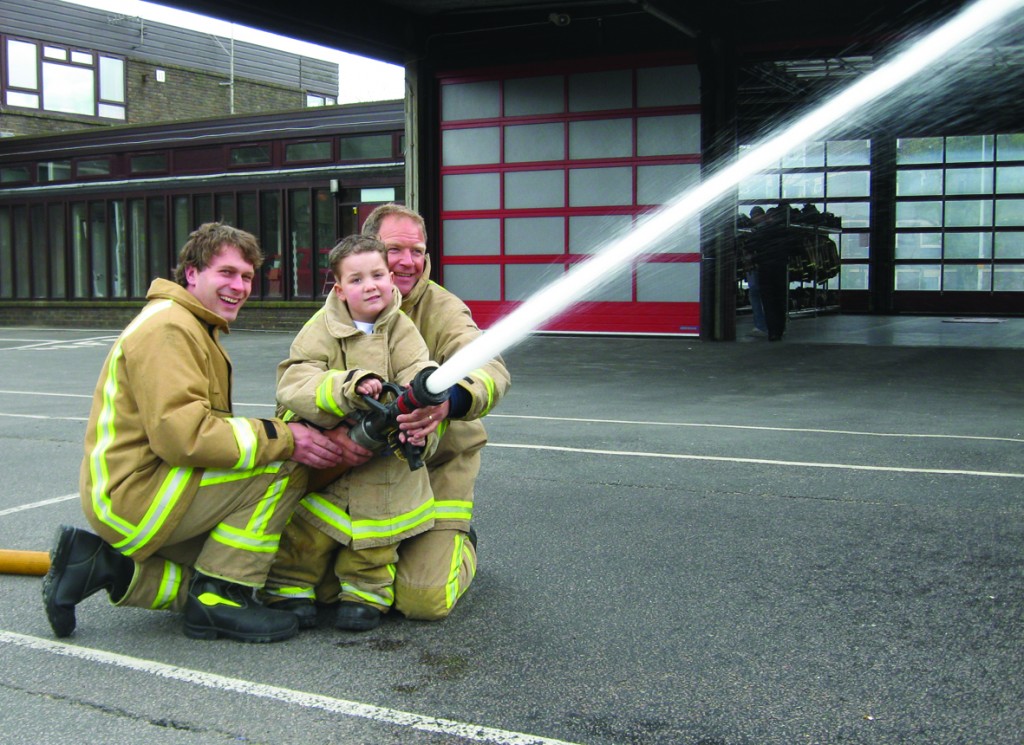 Kieren Browning at Bohemia Fire Station