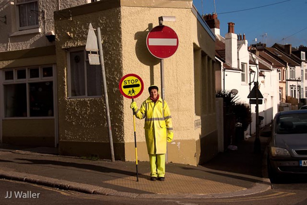 Lollipop Lady photographed by J J Waller, 2009