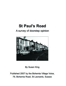 St Paul's Road - a survey of doorstep opinion (2007)