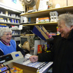 Shirley Goring and customer Bill Third