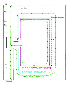 Visitor route for proposed 1066 Centre